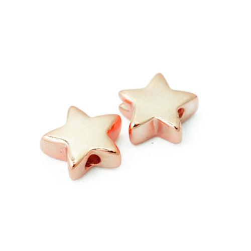 Star / 925 silver rose gold plated / Ø 6mm