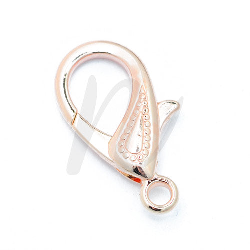 Decorated lobster clasp / rose gold / 25mm