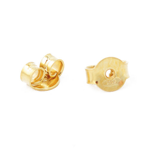 Mating plug for ear studs / 925 silver gold plated