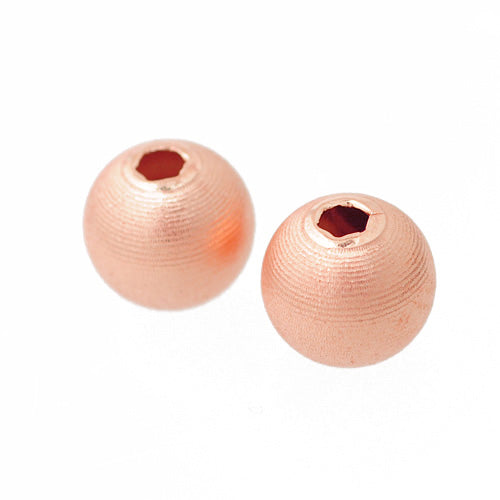 Ball satined / 925 silver rose gold plated / Ø 8mm