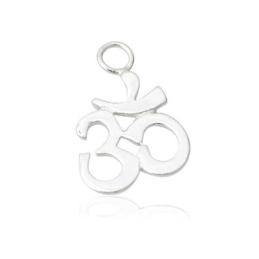 Om pendant / 925 silver / Ø 10mm