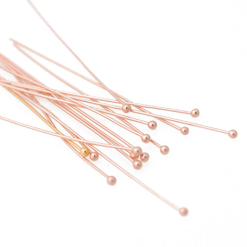 Headpin / 925 silver rose gold plated / 38mm