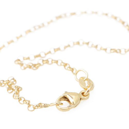 925 silver bracelet 18cm gold plated / Ø 2mm