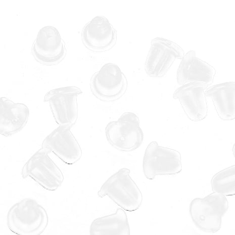 Rubber stopper for ear hooks / ear studs