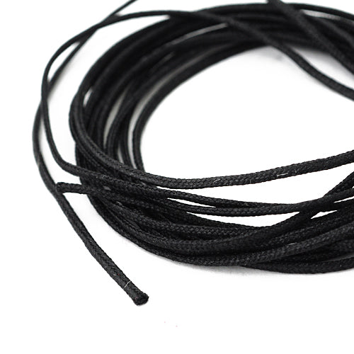 Shamballa ribbon black 2m / Ø 1.5mm