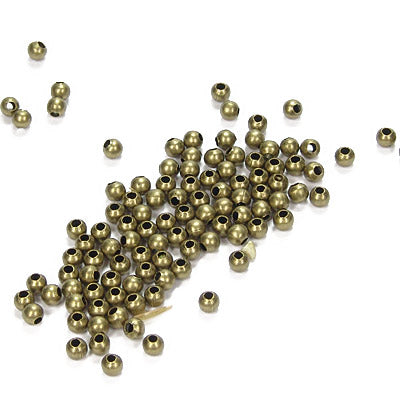 Balls metal / brass colored / 250 pcs. Ø 3 mm