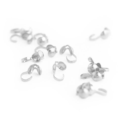 Snap-on cap / silver-colored / 3mm