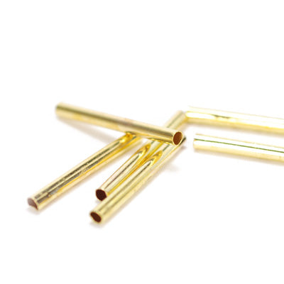 tubes / gold colored / 50 pcs. / 20 mm