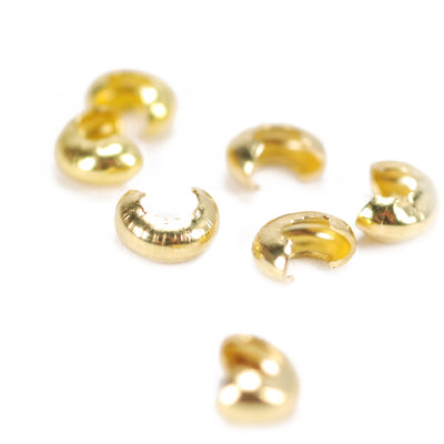 Kaschierperle Verdeckperle / goldfarben / 4mm