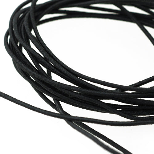 Elastisches Gummiband / schwarz / 1,5m / Ø 1mm