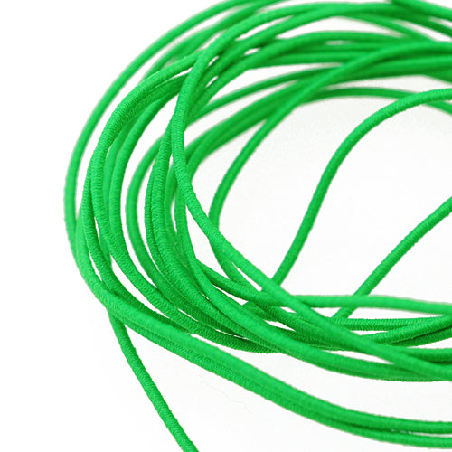 Elastic fabric band grass green 1.5m / Ø 1mm