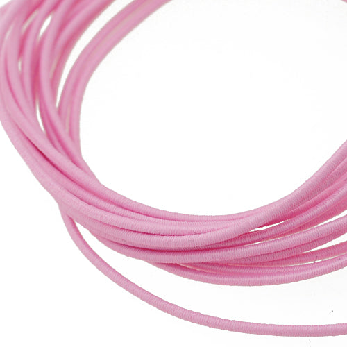 Elastisches Stoffband rosa 1,5m / Ø 1mm