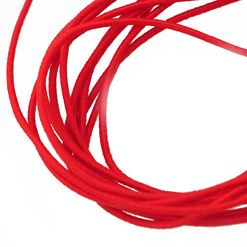 Elastisches Stoffband rot 1,5m / Ø 1mm