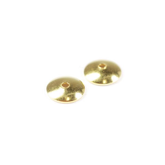 Halblinse / 925er Silber vergoldet / 6mm