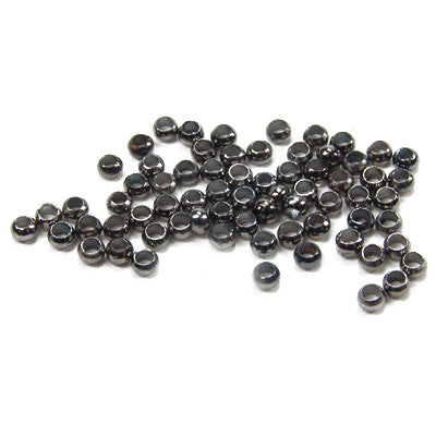 Crimp beads / antique silver colored / 100 pcs. Ø 2mm