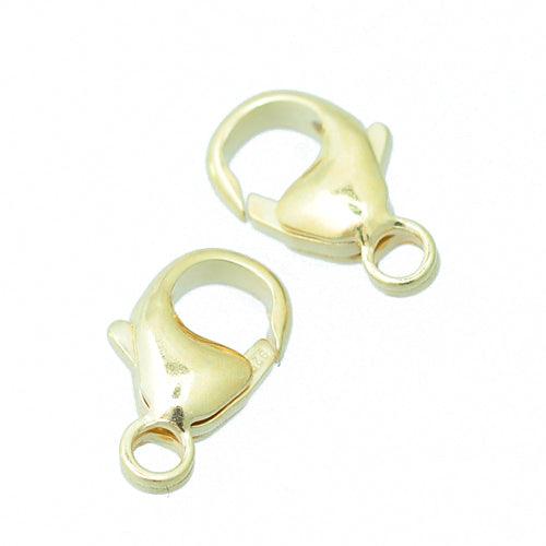 Lobster clasp / 925 silver 18k gold plated