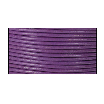 Leather cord purple 1m / Ø 2mm