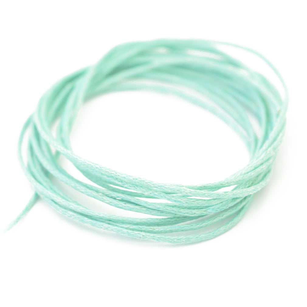 Cotton ribbon turquoise 2m / Ø 1.0mm
