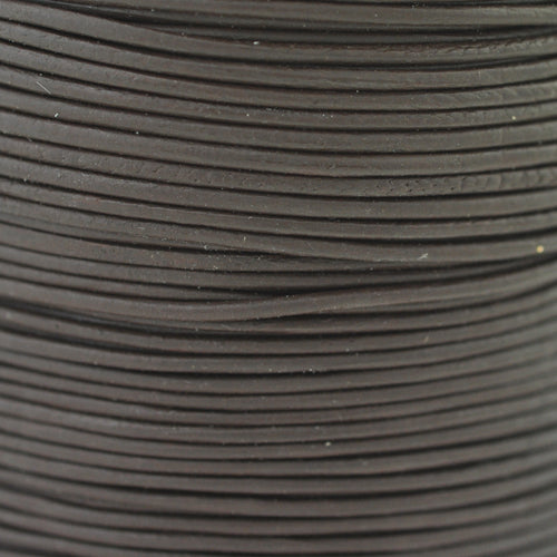 Leather cord dark brown 1m / Ø 1mm