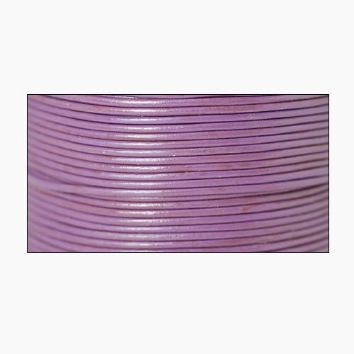 Leather cord purple 1m / Ø 1mm