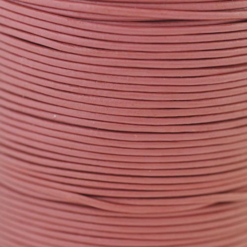 Lederband vintage rose 1m  /  Ø 1mm