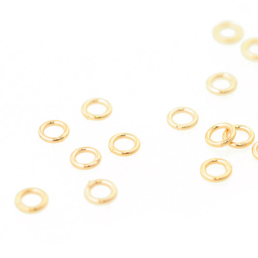 Eyelet closed / 925 silver gold plated / Ø 5mm