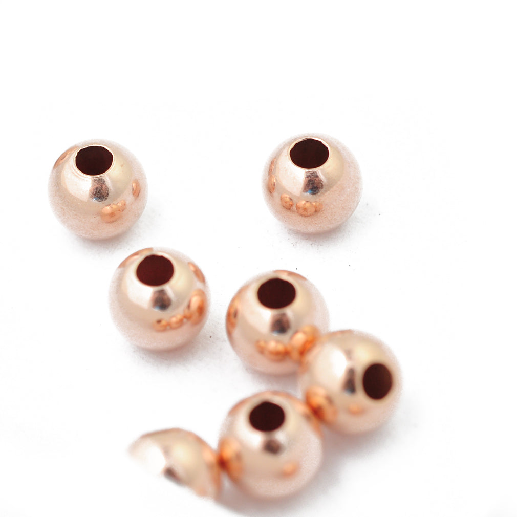 Ball / 925 silver rose gold plated / Ø 8mm
