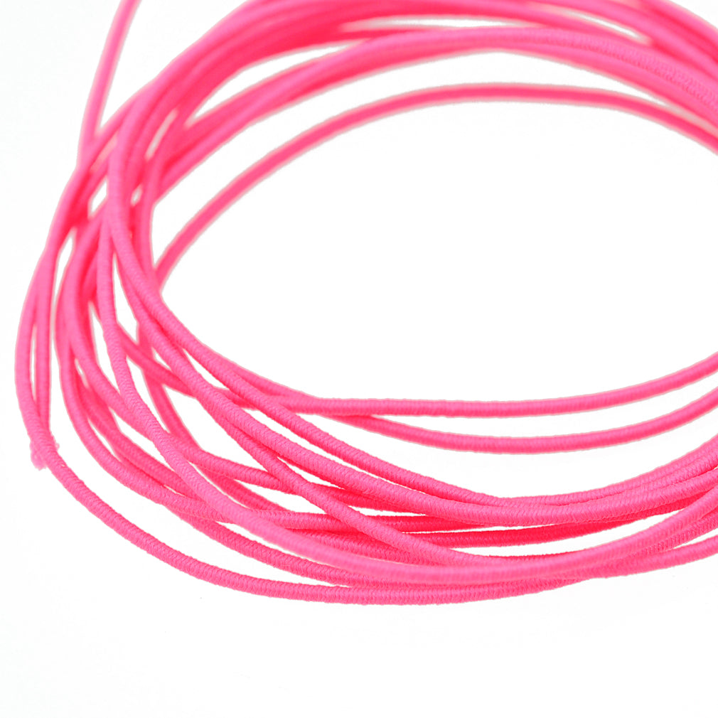 Elastisches Stoffband pink 1,5m / Ø 1mm