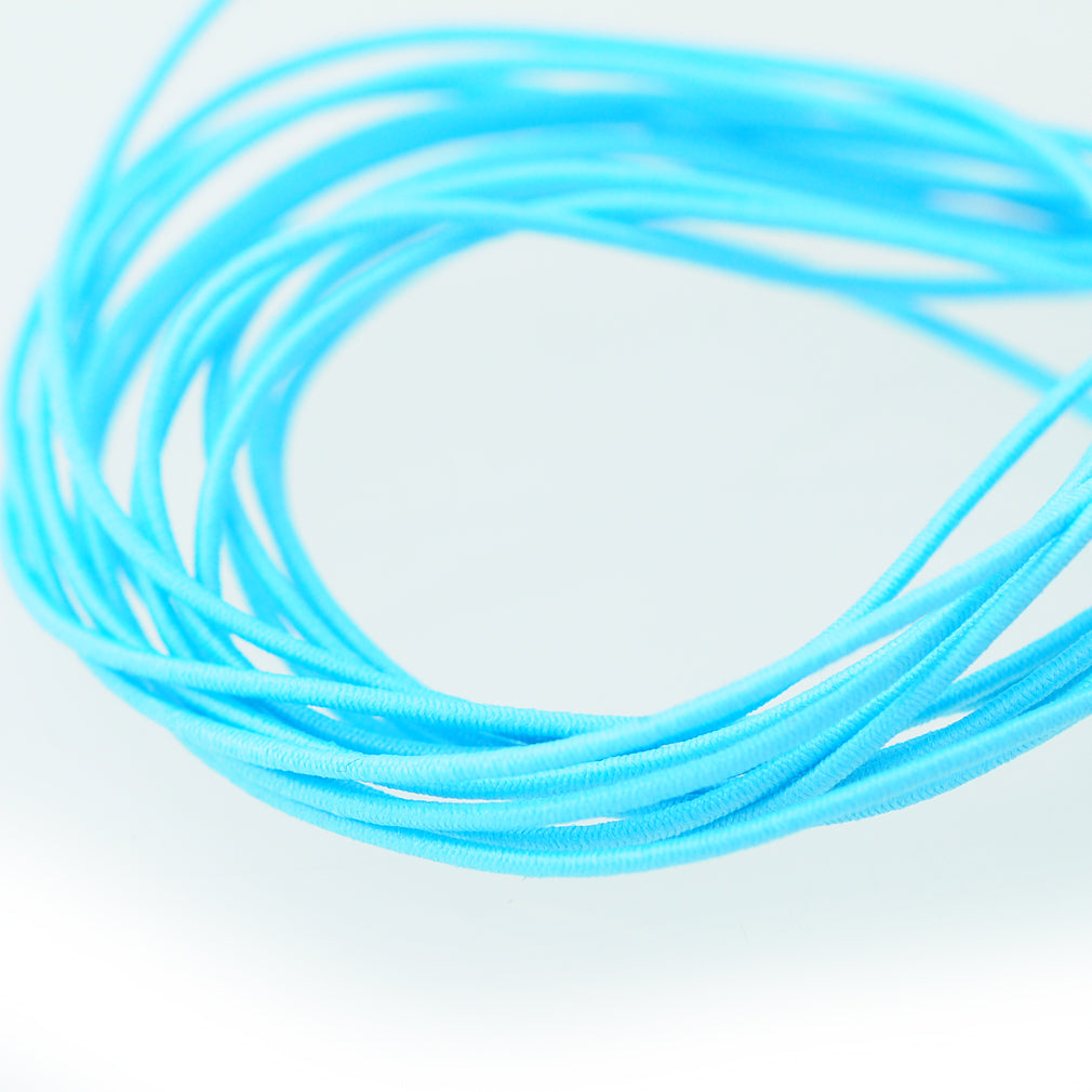Elastic fabric band light blue 1.5m / Ø 1mm