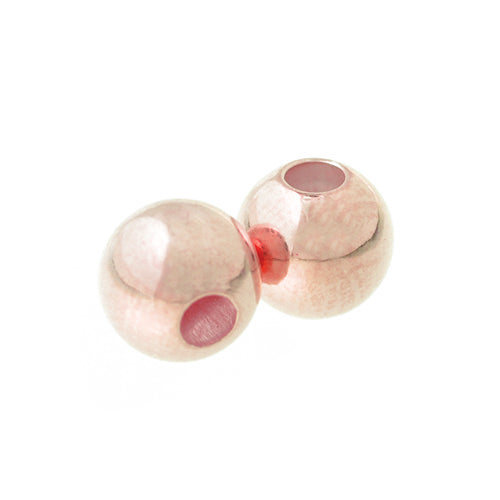 Ball / 925 silver rose gold plated / Ø 10mm