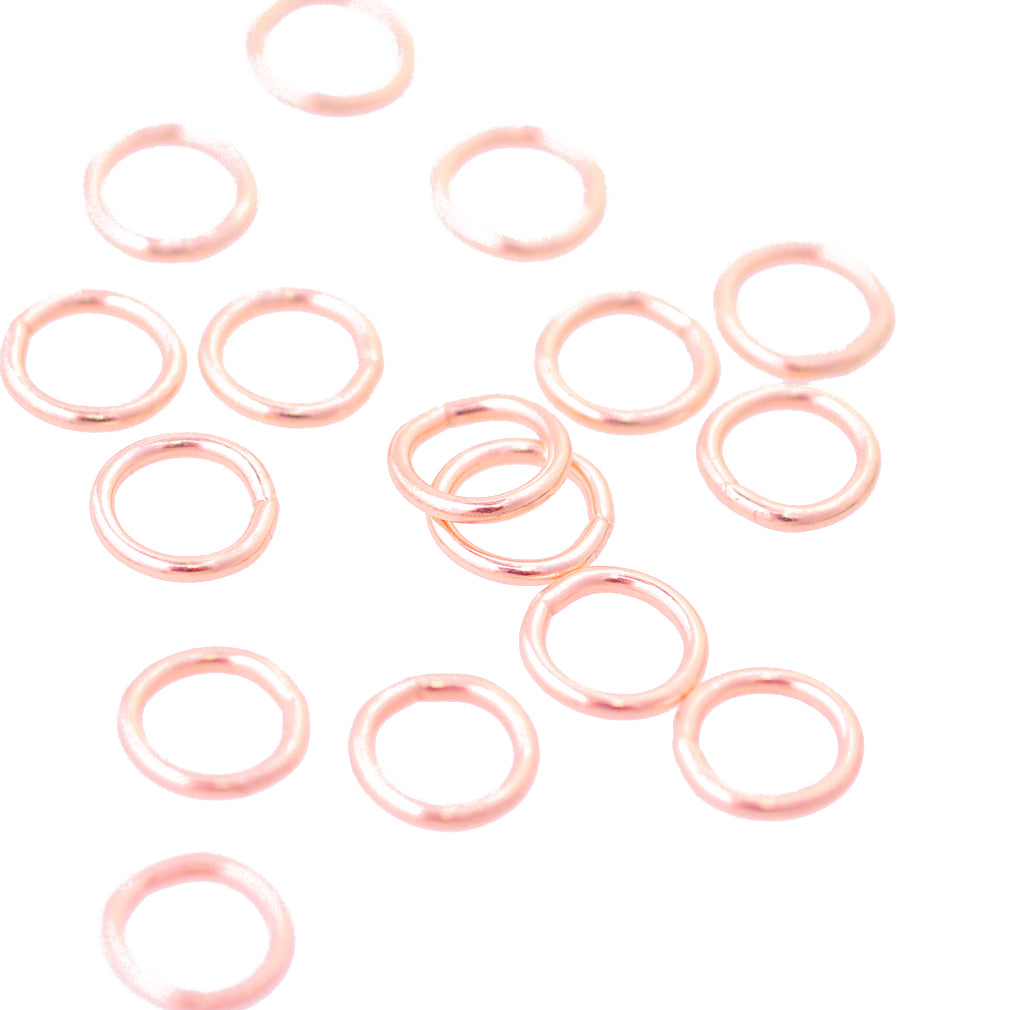 Eyelet closed / 925 silver rose gold plated / Ø 7mm