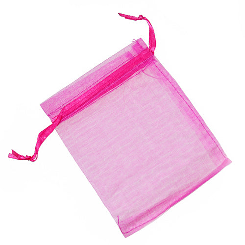 Organze bag hot pink / 10x15 cm