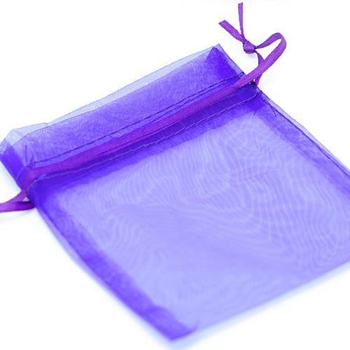 Organze bag purple / 10x15 cm