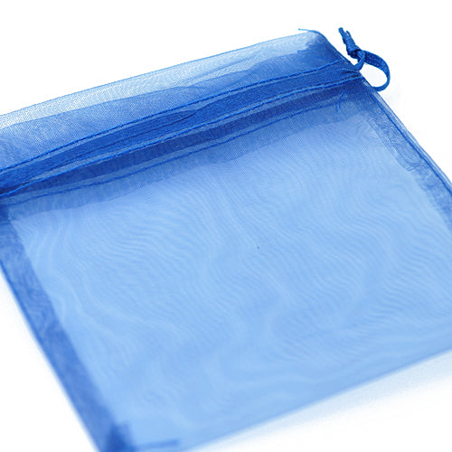 Organze bag navy blue / 10x15 cm