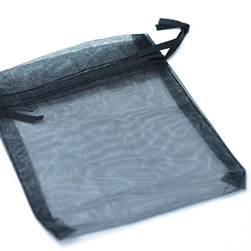 Organze bag black / 10x15 cm
