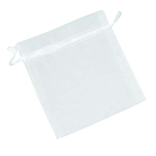 Organze bag white / 10x15 cm