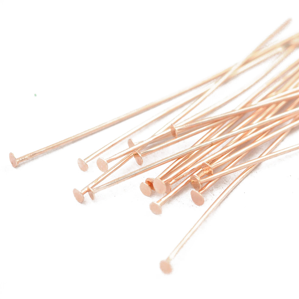 Headpin / rose gold colored / 50mm