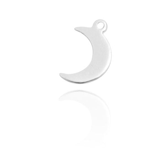Mini moon pendant / 925 silver / 10mm