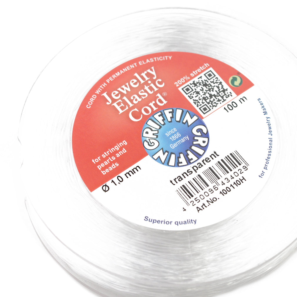 Elastisches Gummiband / transparent / Ø 0,5mm / extrafein