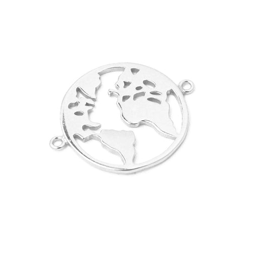 Around the World connector / 925 silver / Ø 14mm