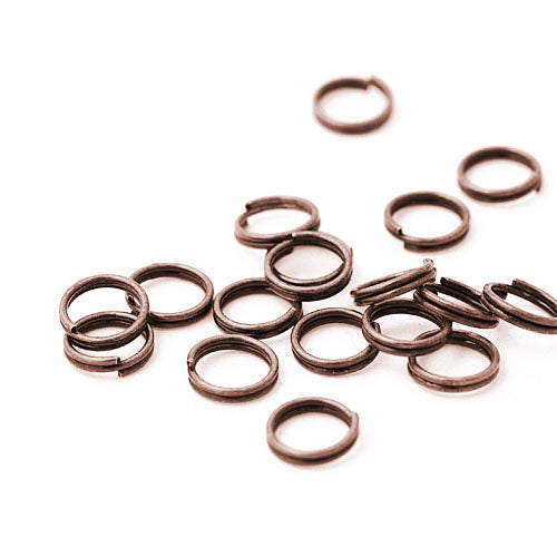 Split ring / copper colored / Ø 7mm