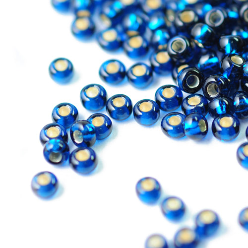 Preciosa Rocailles / capri blue silver feed 9/0 / Ø 2.6mm / 15gr.