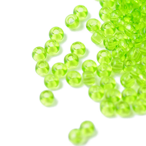 Preciosa Rocailles / kiwi green 9/0 / Ø 2.6mm / 15gr.