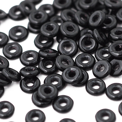 O-Beads / schwarz / 5 gr. Ø 4mm