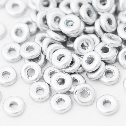 O-Beads / alu silber / 5 gr. Ø 4mm