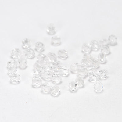 Preciosa glass beads Crystal / 100 pcs. / 4mm