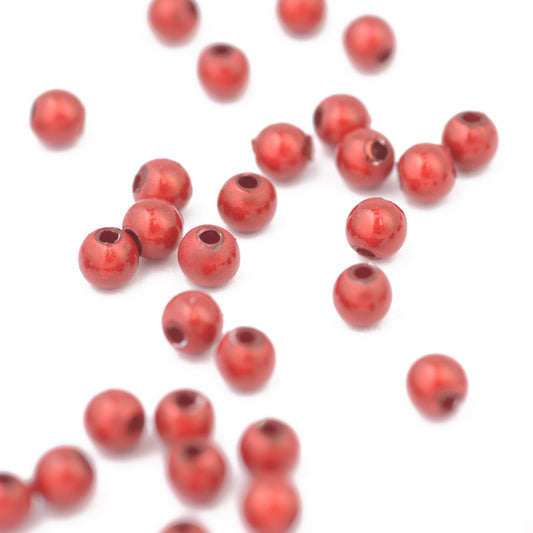 Miracle bead / red / 50 pcs. Ø 4 mm