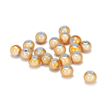 Miracle bead / yellow / 40 pcs. / Ø 6 mm