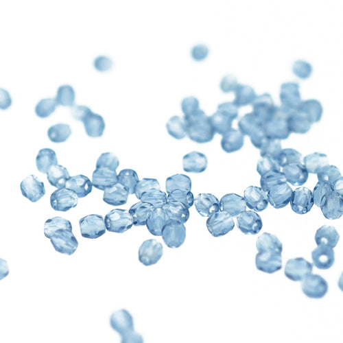 Preciosa faceted glass beads montana / 100 pcs. / 3mm