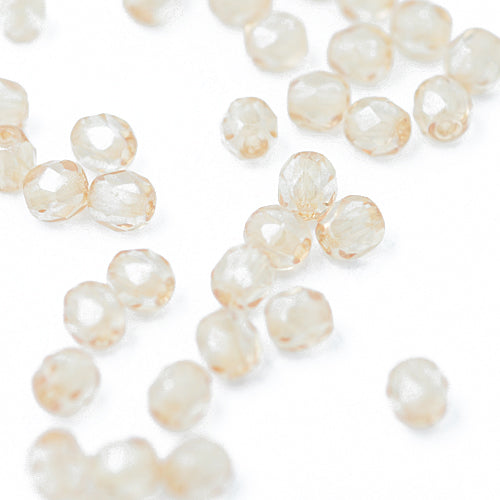 Preciosa glass beads Golden Shadow / 100 pcs. / 4mm